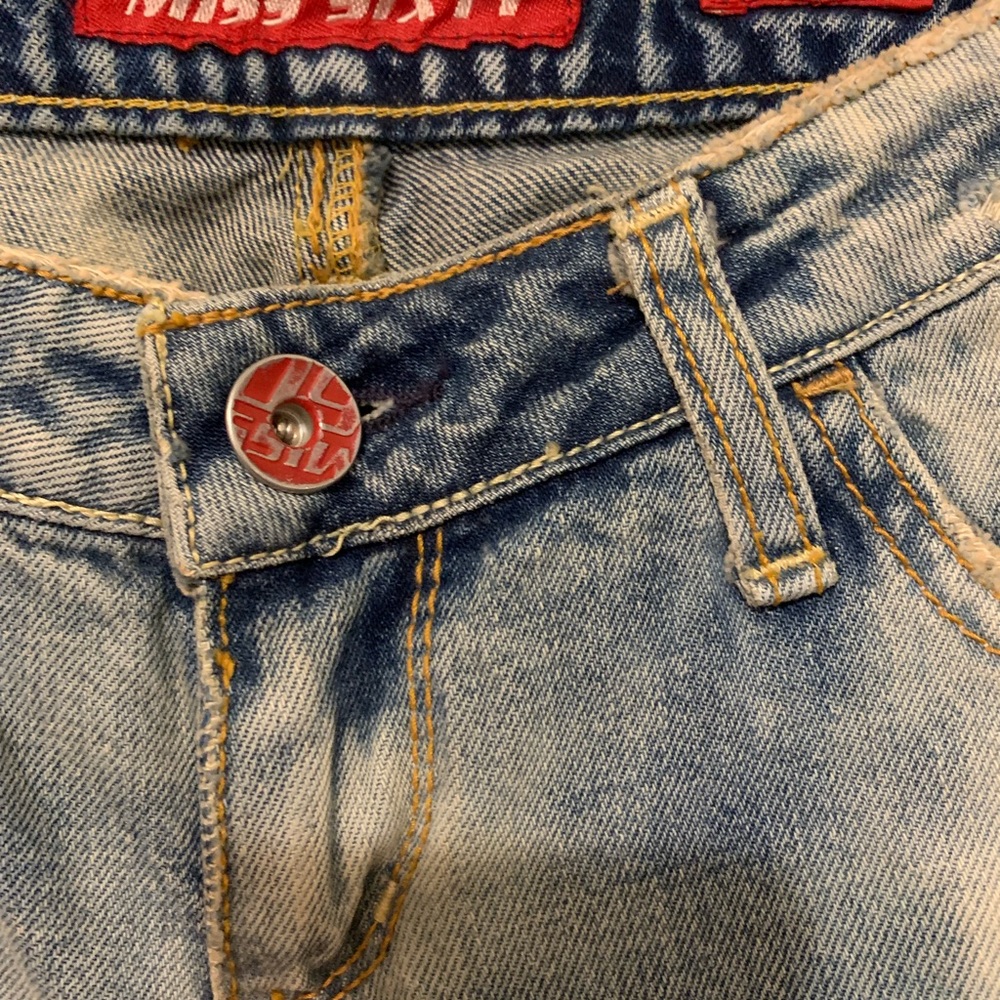 Miss Sixty Distress washed Jean cuff ends SZ 27 - Picture 4 of 8